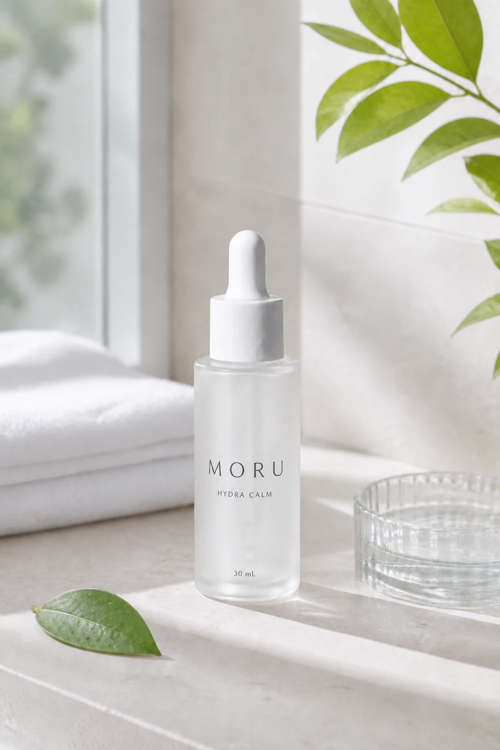 MORU 세럼의 생활 공간 연출 디자인 예시